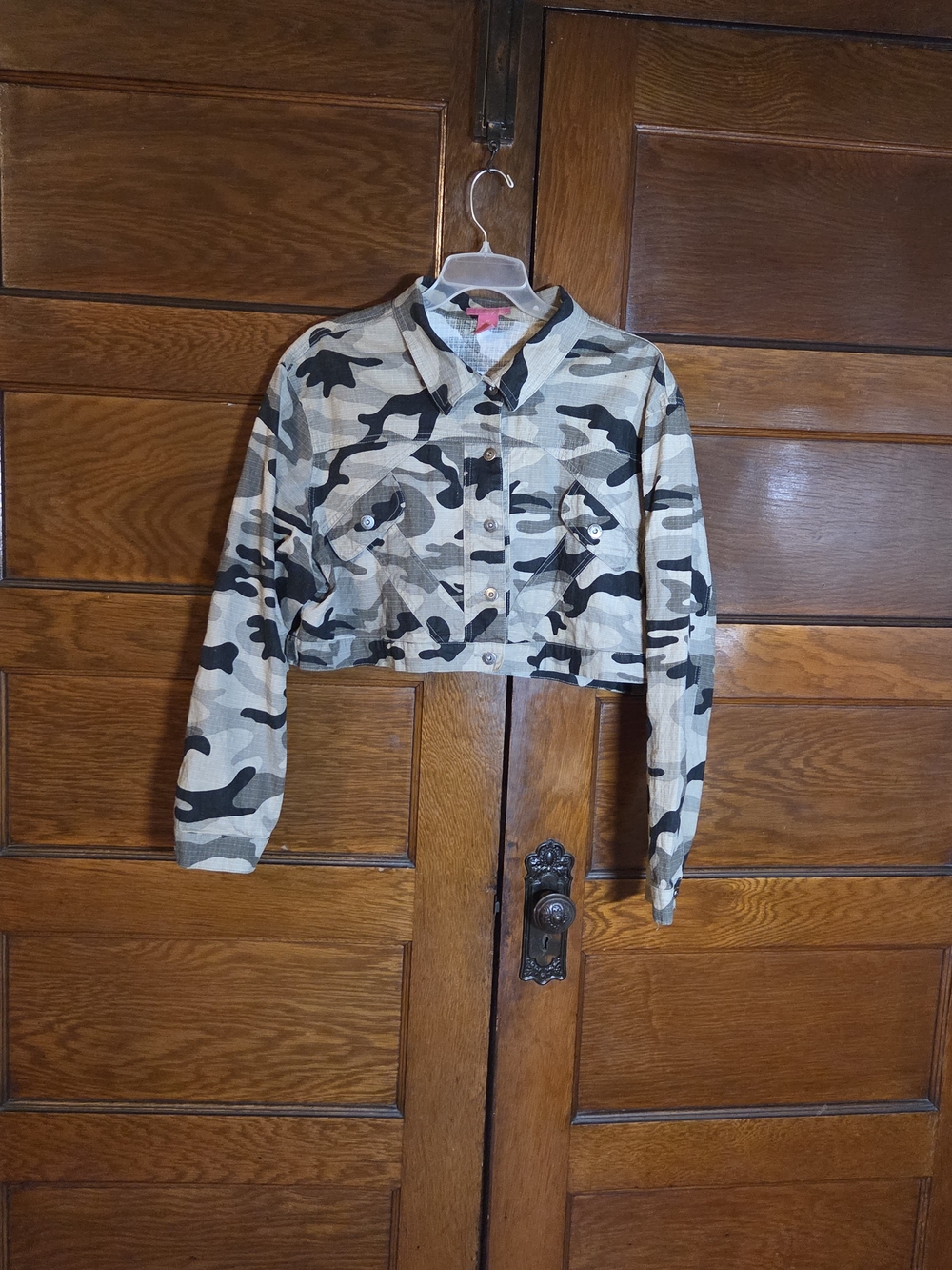 Thalia Sodi Camouflage Crop Jacket